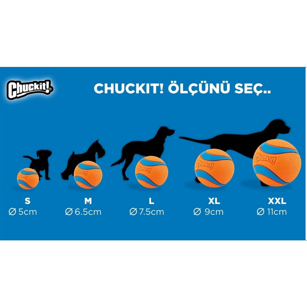 Chuckit! 2'li Köpek Tenis Oyun Topu (XL Boy)