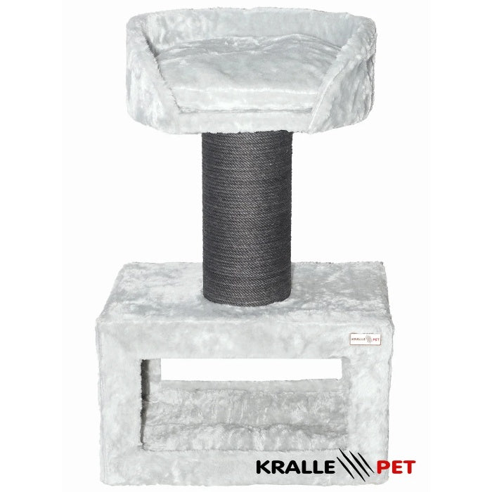 Kralle 1002 Büyük Yuvalı Teraslı Kedi Tırmalama Gri