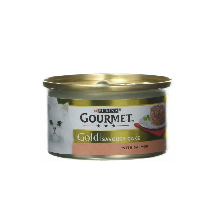 Gourmet Gold Savoury Cake Somonlu 85gr Yaş Kedi Konservesi