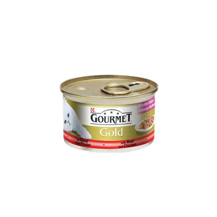 Gourmet Gold Çifte Lezzet Sığır&Tavuk 85gr Yaş Kedi Konservesi