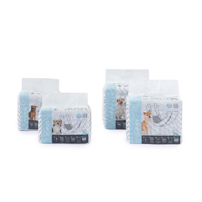 M-Pets Diapers Erkek Köpekler İçin Külot (S) 12Li