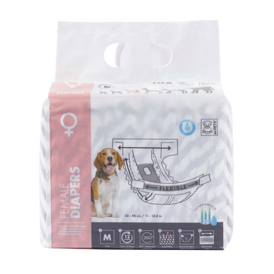 M-Pets Diapers Dişi Köpekler İçin Külot (M) 10Lu