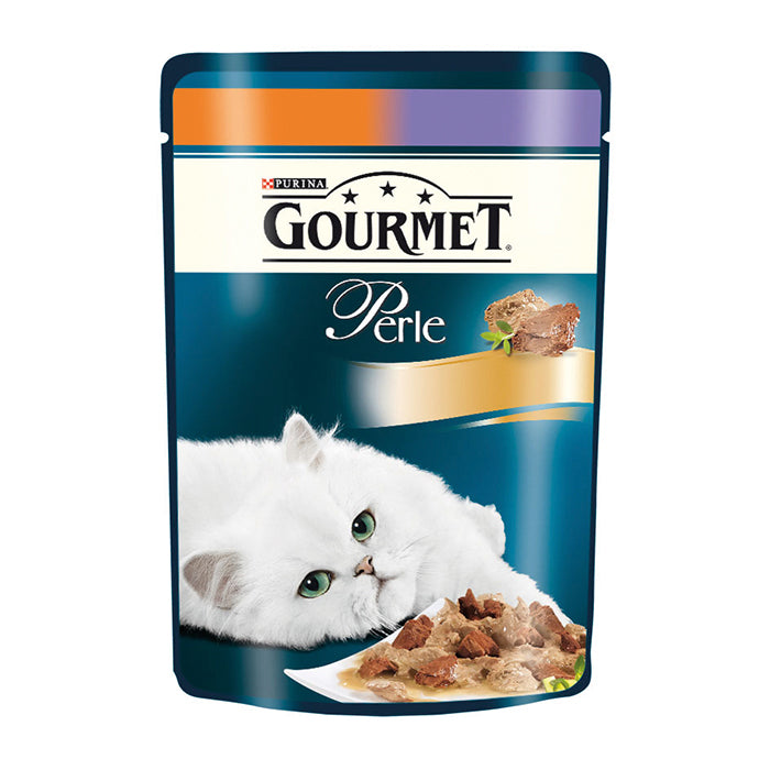Gourmet Perle Izgara Kuzu Etli Ve Hindi Etli Yaş Mama 85gr