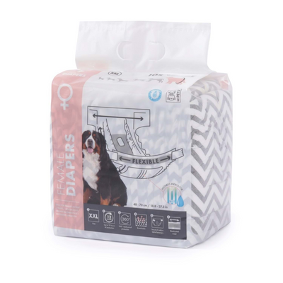 M-Pets Diapers Dişi Köpekler İçin Külot (XXL) 10Lu