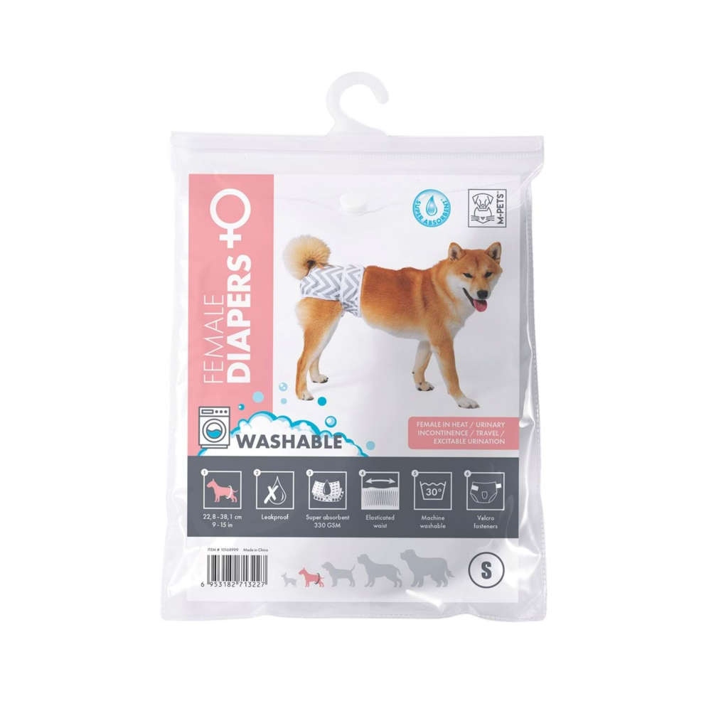 M-Pets Dişi Köpekler İçin Yıkanabilir Külot (S)