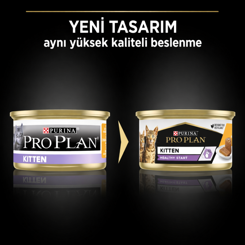 Pro Plan Kitten Tavuklu 85gr Yaş Kedi Konservesi