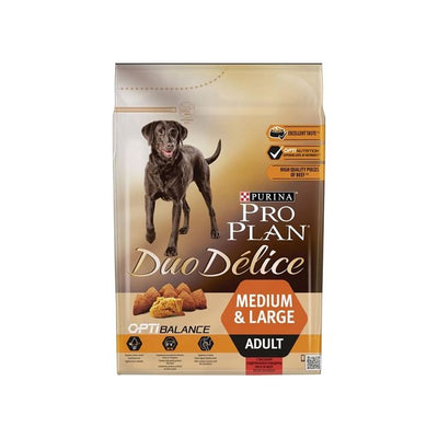 Pro Plan Duo Delice Sığır Etli 2.5 Kg Medium-Large Yetişkin Kuru Köpek Maması