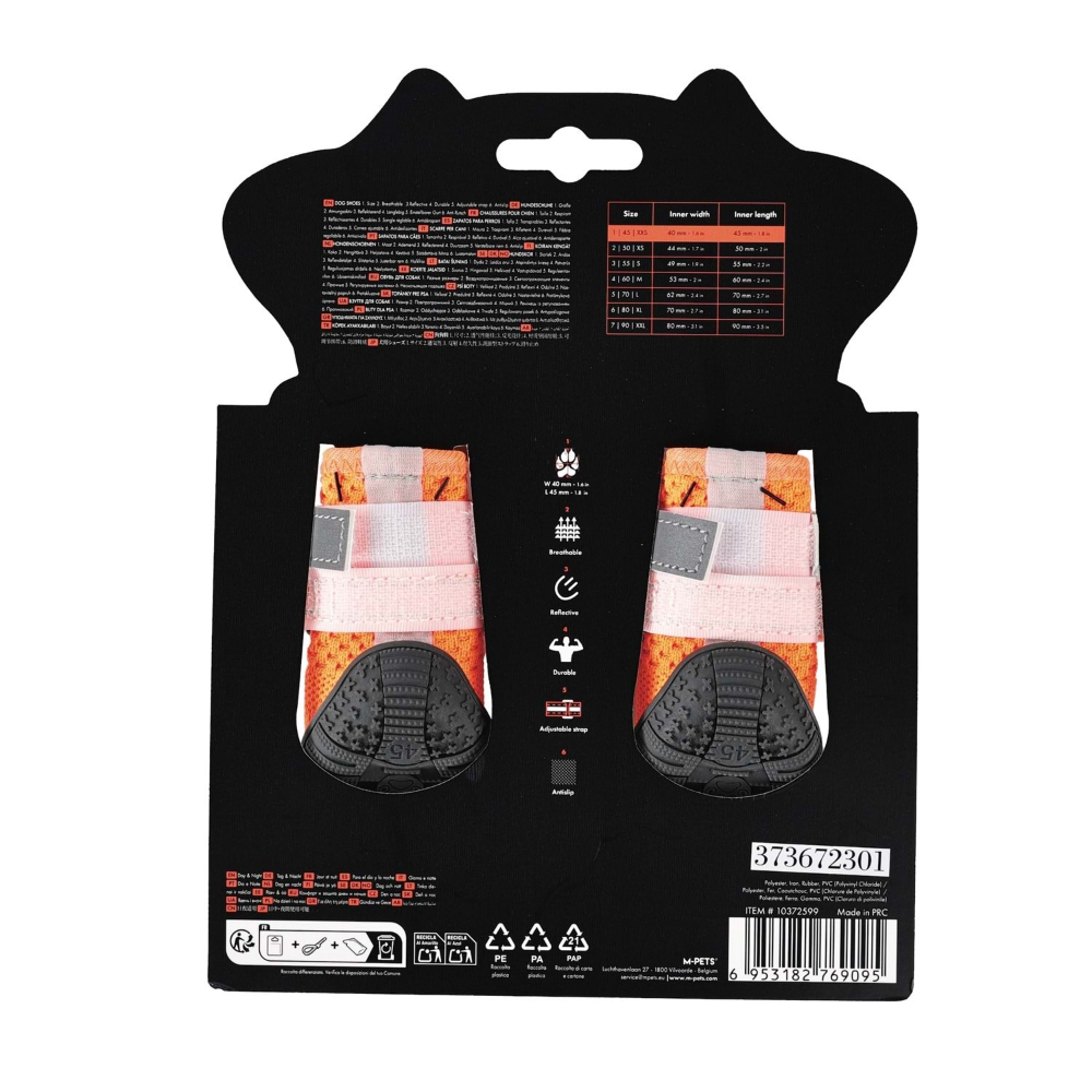 M-Pets Flexi Köpekler İçin Ayakkabı #1 XXS Orange Edition
