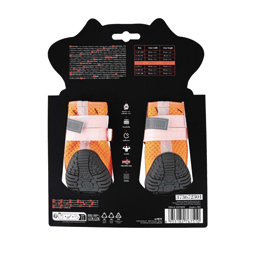 M-Pets Flexi Köpekler İçin Ayakkabı #4 M Orange Edition