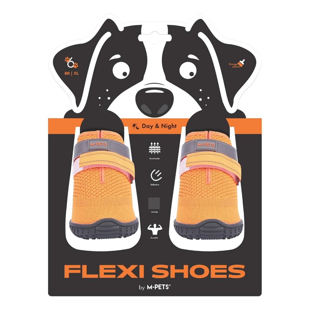 M-Pets Flexi Köpekler İçin Ayakkabı #6 XL Orange Edition