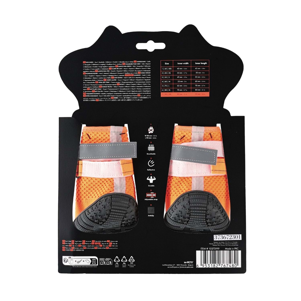 M-Pets Flexi Köpekler İçin Ayakkabı #7 XXL Orange Edition
