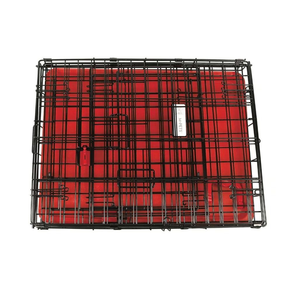 M-Pets Voyager Köpek Kafesi 2 Kapılı (Xl) Kırmızı 106x71x76Cm