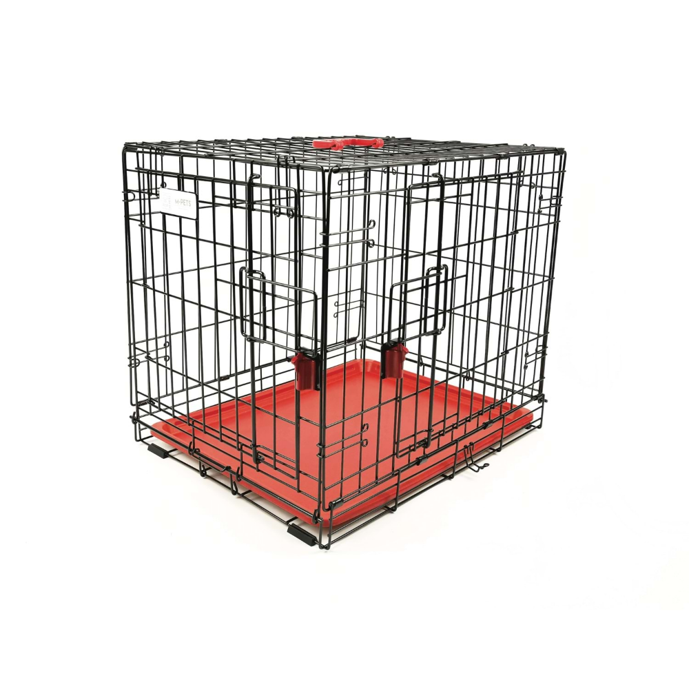 M-Pets Voyager Köpek Kafesi 2 Kapılı (Xxl) Kırmızı 122x76x84Cm