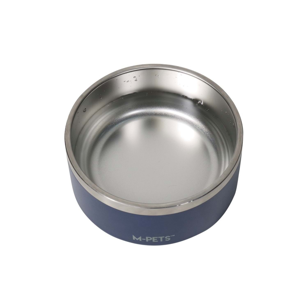 M-Pets Eskimo Çift Cidarlı Mama Kabı 1.25L Blue