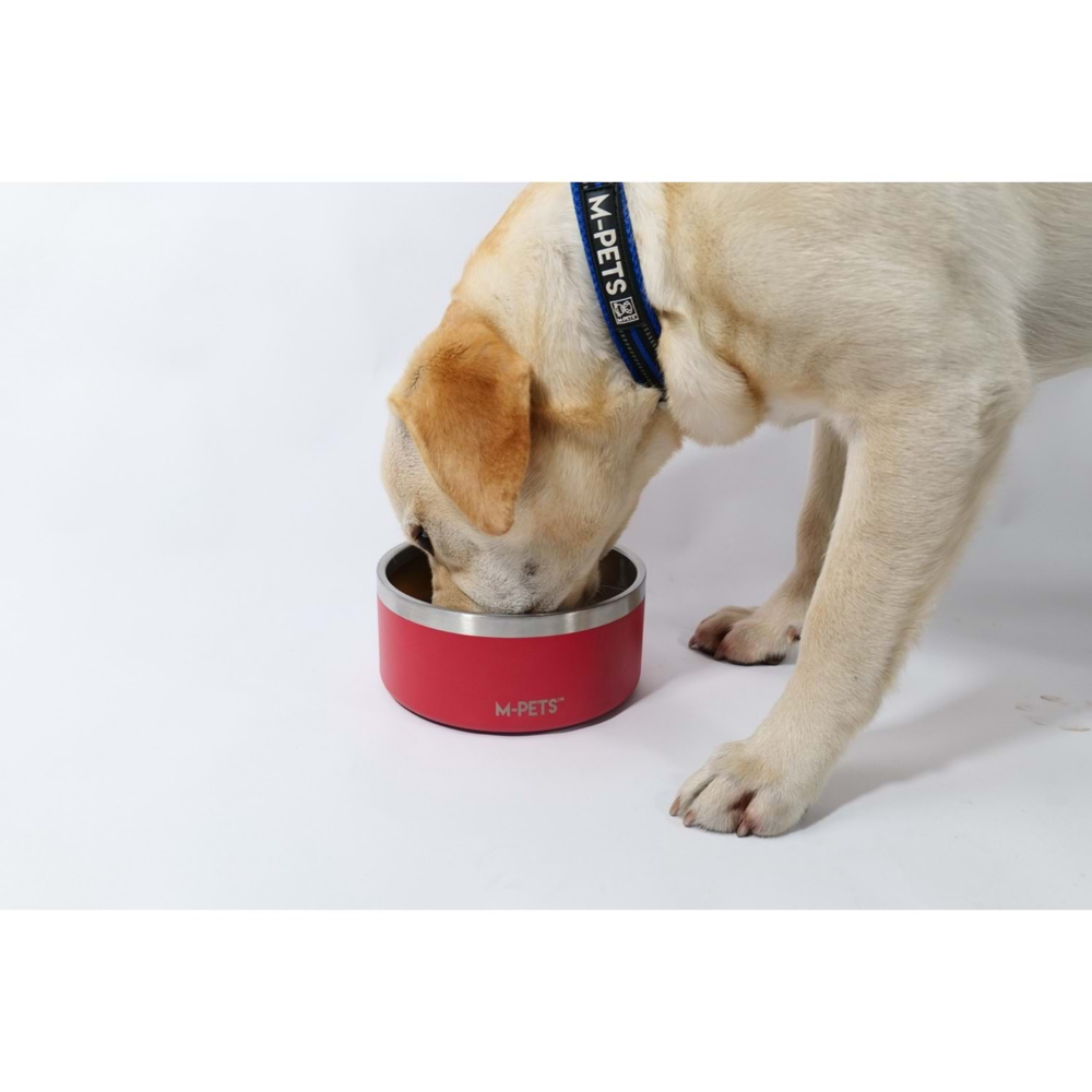 M-Pets Eskimo Çift Cidarlı Mama Kabı 2L Red