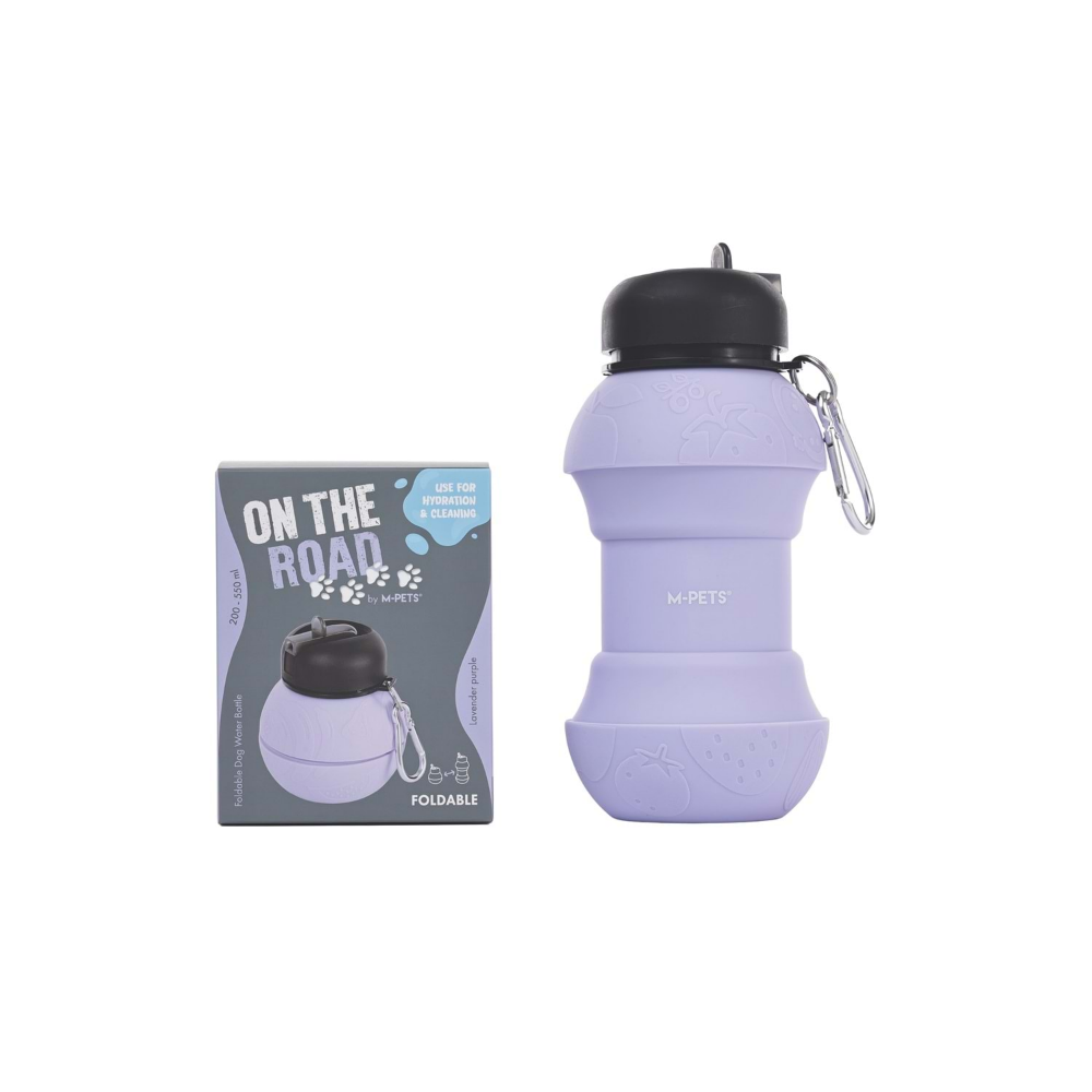 M-Pets On The Road Katlanabilen Seyahat Suluğu 200-550ml Purple