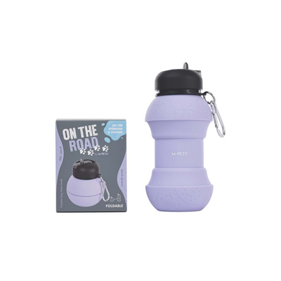 M-Pets On The Road Katlanabilen Seyahat Suluğu 200-550ml Purple