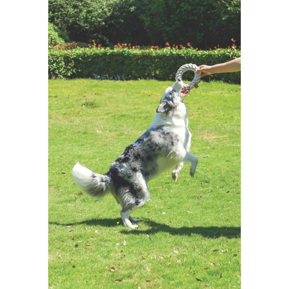 M-Pets Coto White Ring 18 cm Örgü Halka Oyuncak