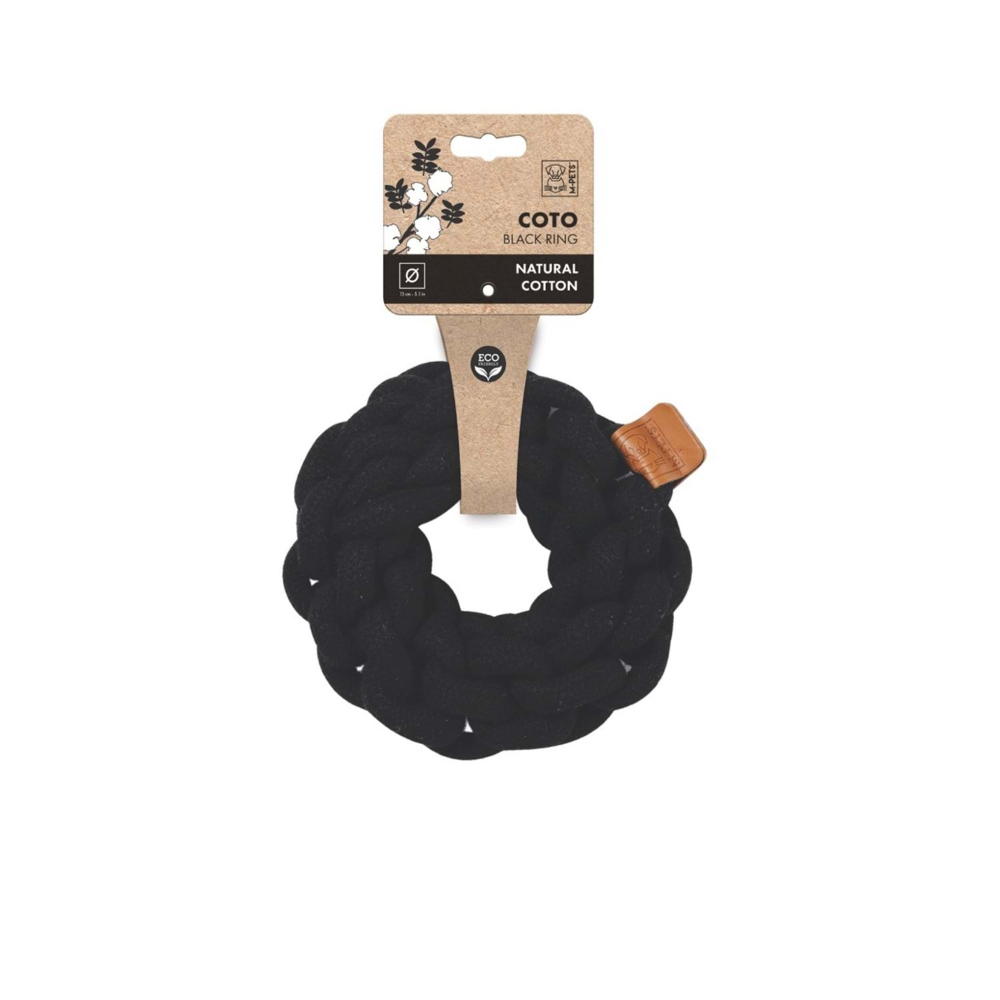 M-Pets Coto Black Ring 13 cm Örgü Halka Oyuncak