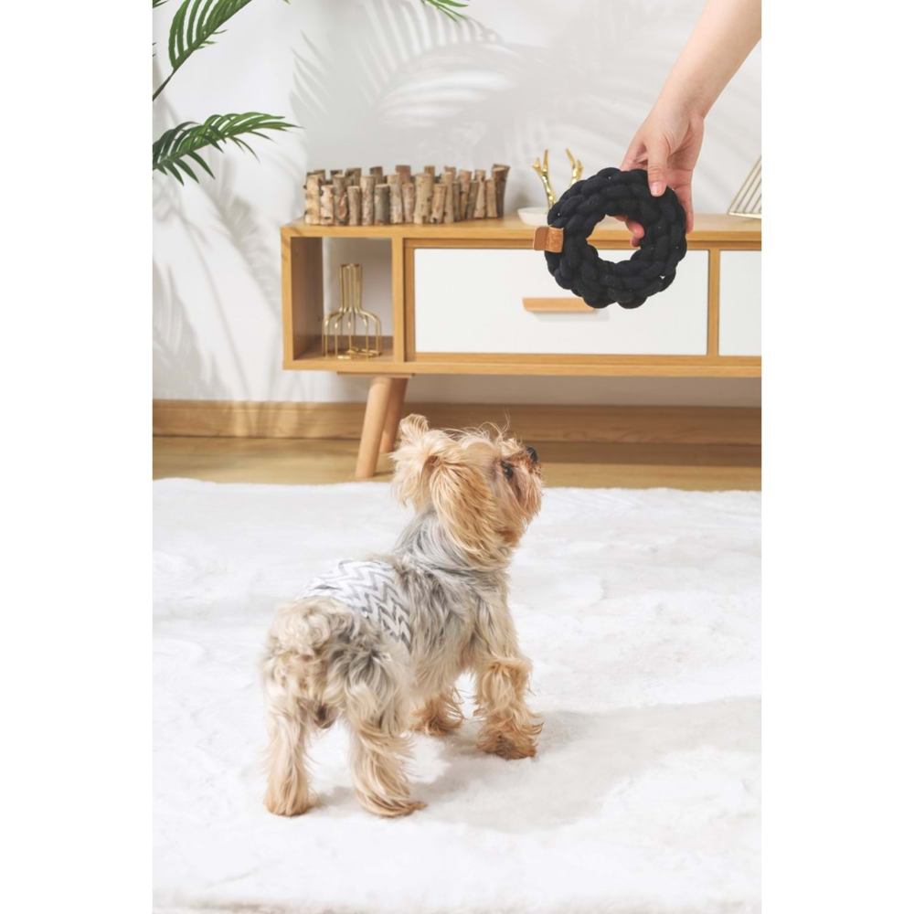 M-Pets Coto Black Ring 13 cm Örgü Halka Oyuncak
