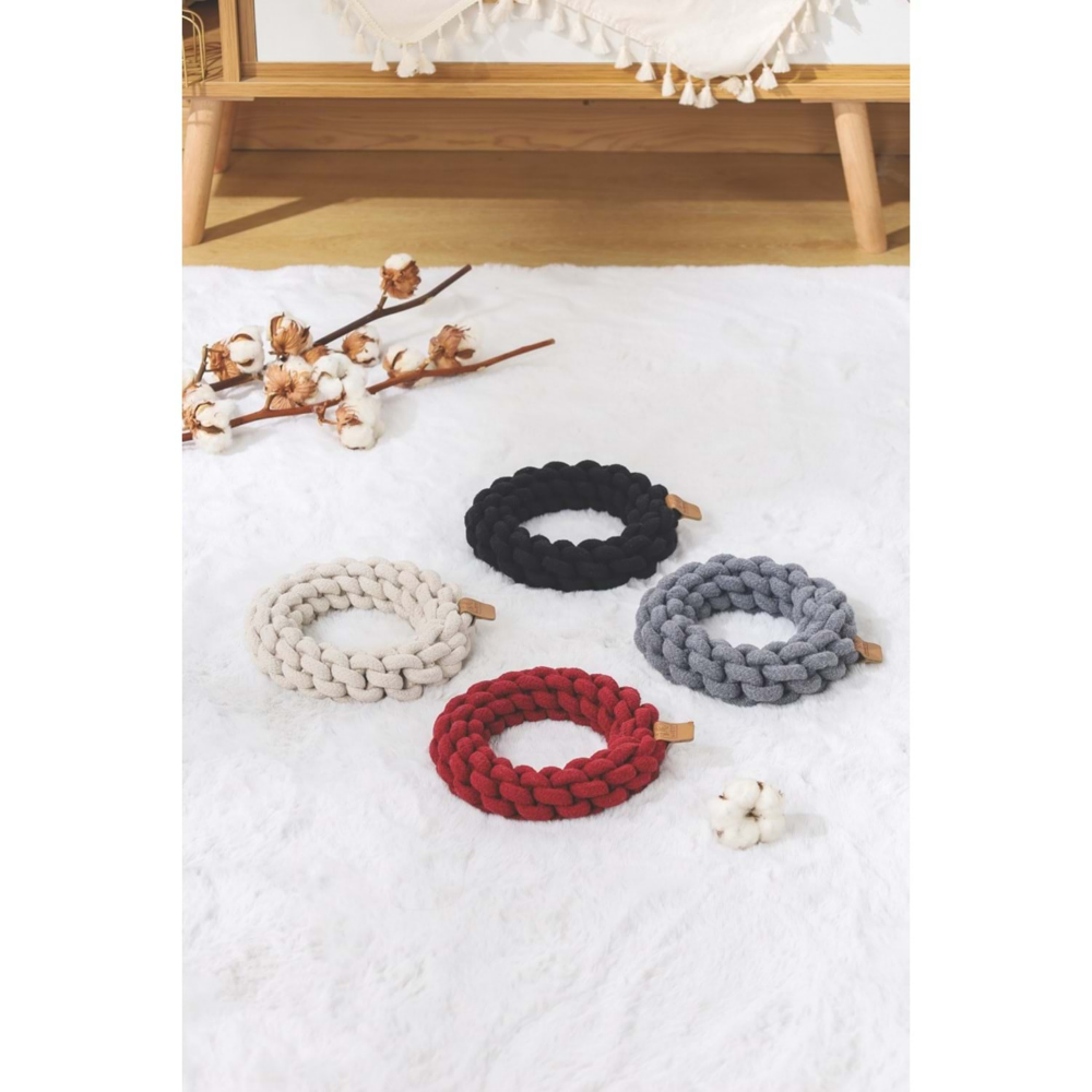 M-Pets Coto Black Ring 13 cm Örgü Halka Oyuncak