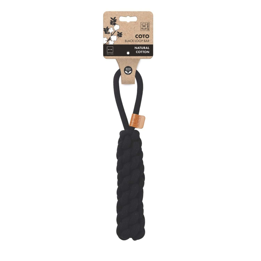 M-Pets Coto Black Loop Bar 34 cm Örgü Oyuncak