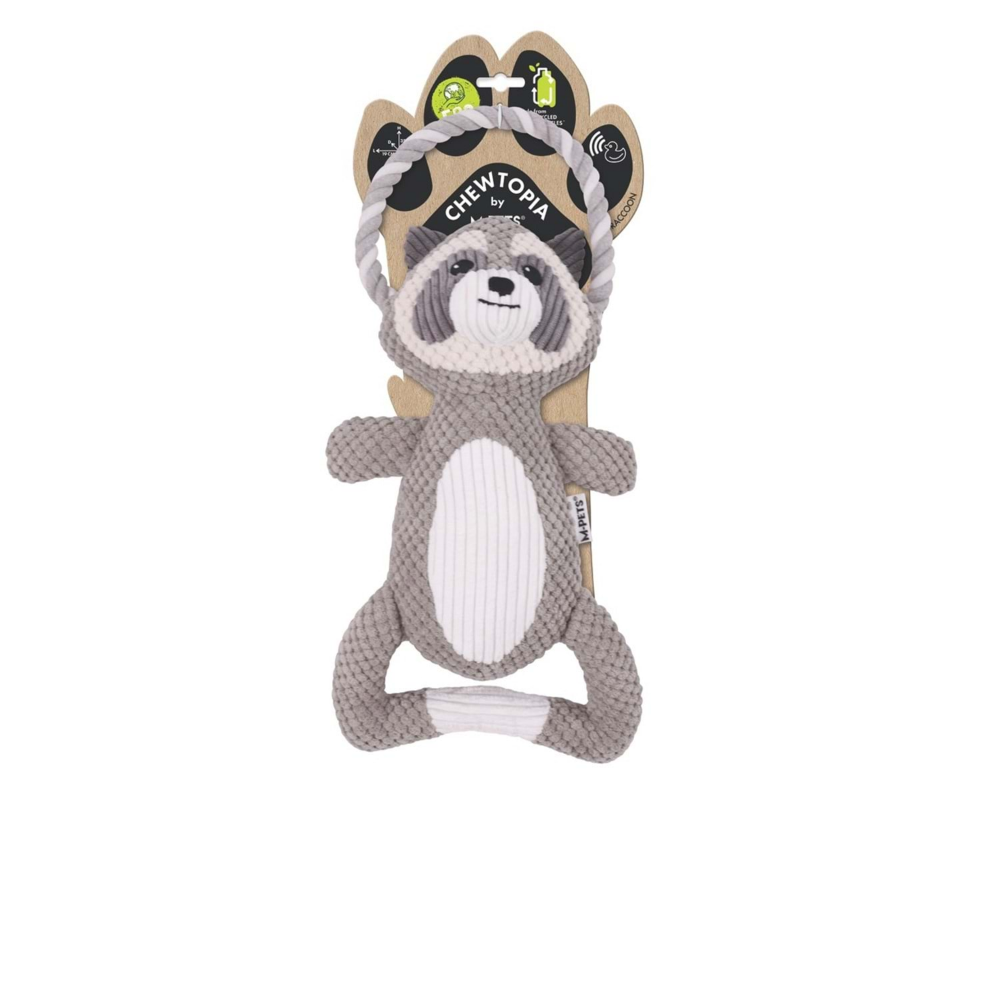 M-Pets Eco Chewtopia Raccoon Köpek Oyuncağı