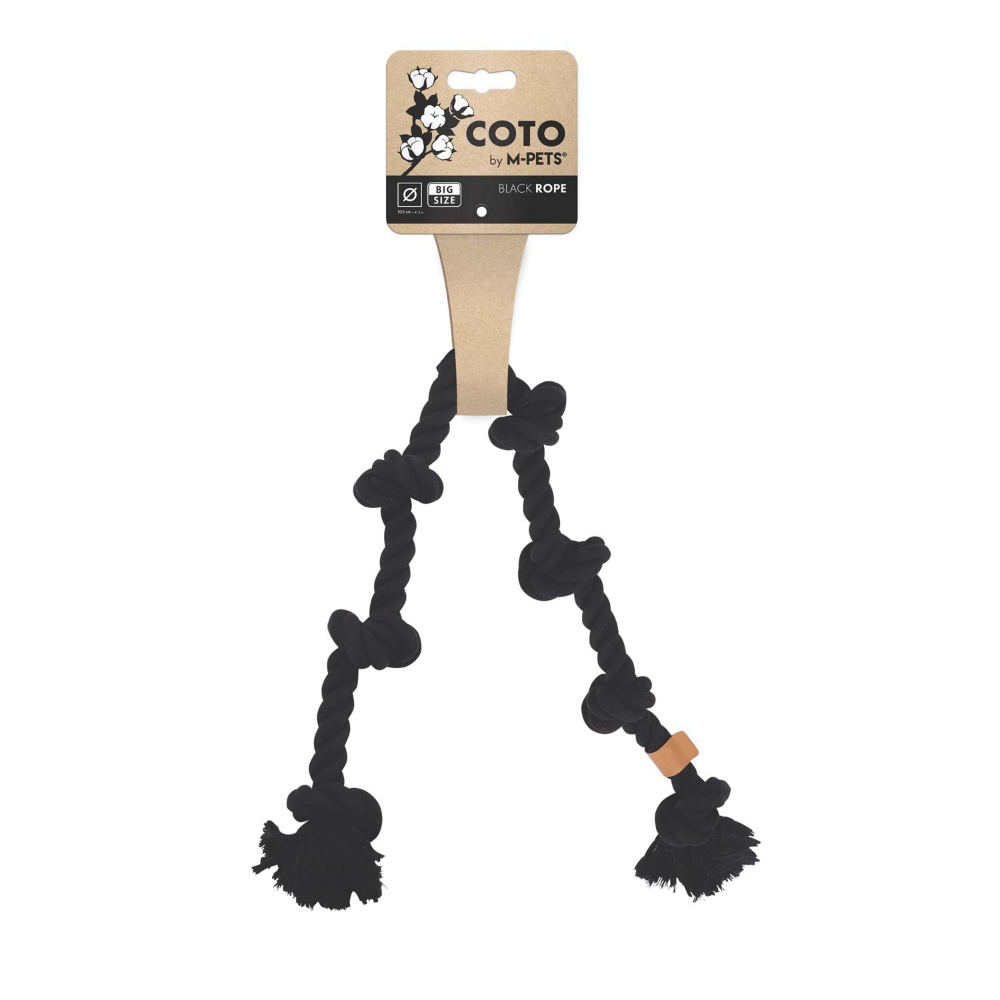 M-Pets Coto Black Rope 105 cm İp Oyuncak