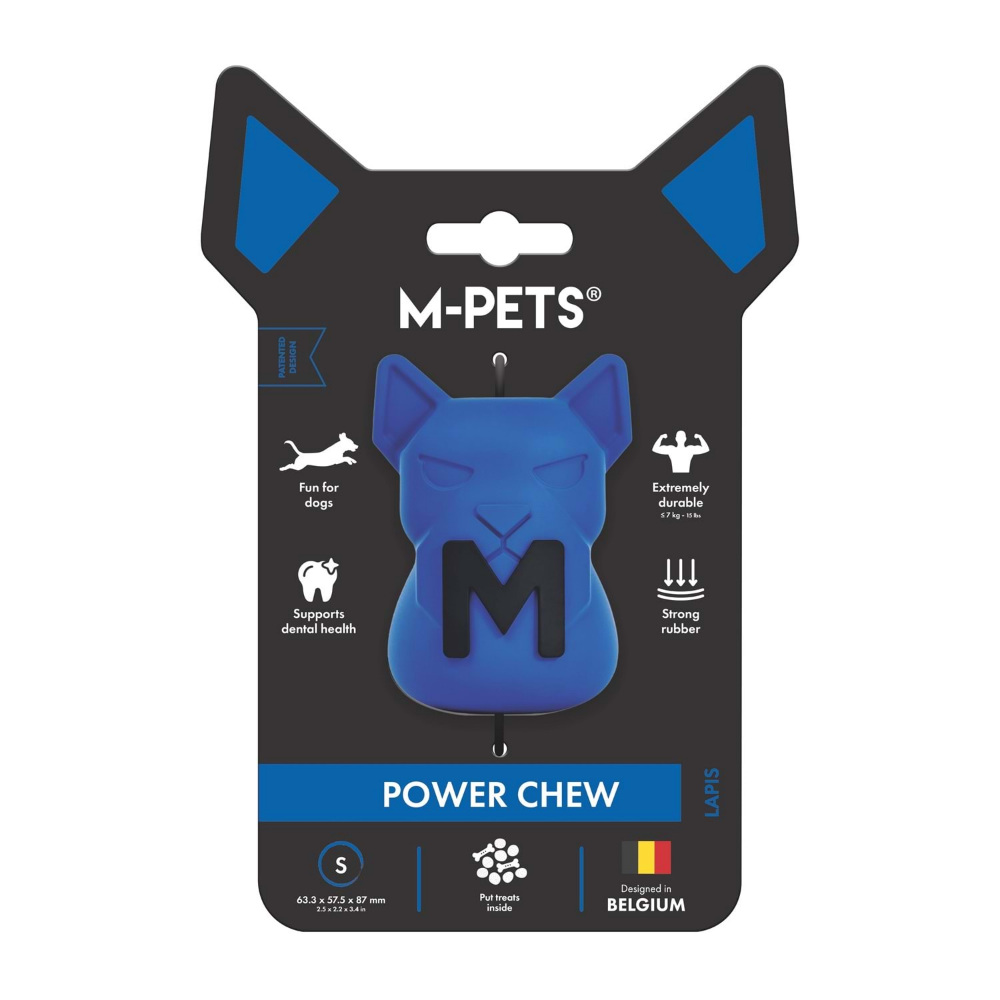 M-Pets Power Chew Kauçuk Köpek Ödül Oyuncağı Lapıs (S)