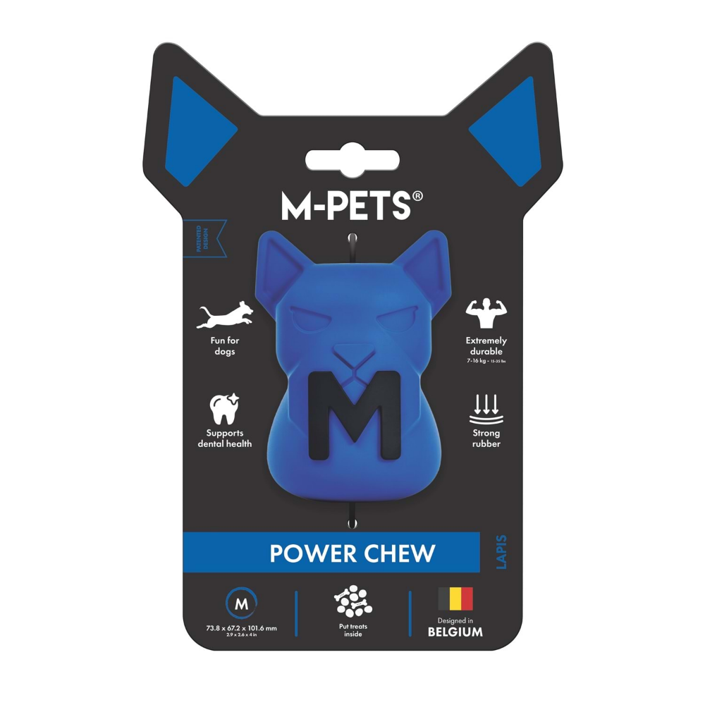 M-Pets Power Chew Kauçuk Köpek Ödül Oyuncağı Lapıs (M)