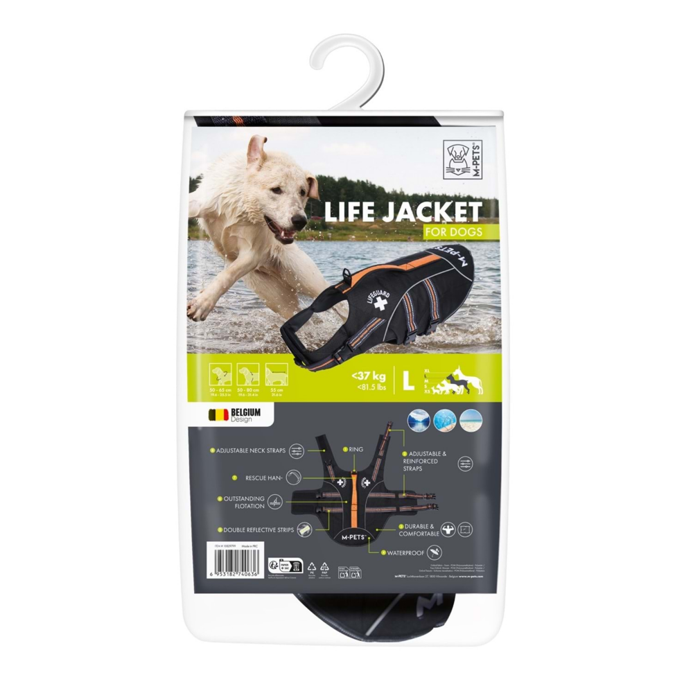 M-Pets Life Jacket Köpekler İçin Can Yeleği (L)