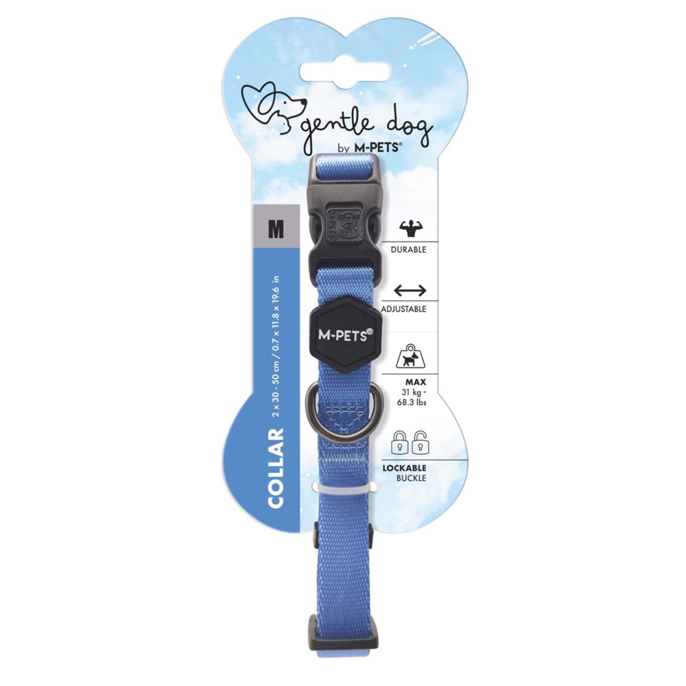 M-Pets Gentle Dog Boyun Tasması (M) Blue