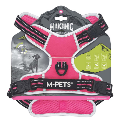 M-Pets Hıkıng Reflektörlü Soft Sırt Tasması Pınk (XL)
