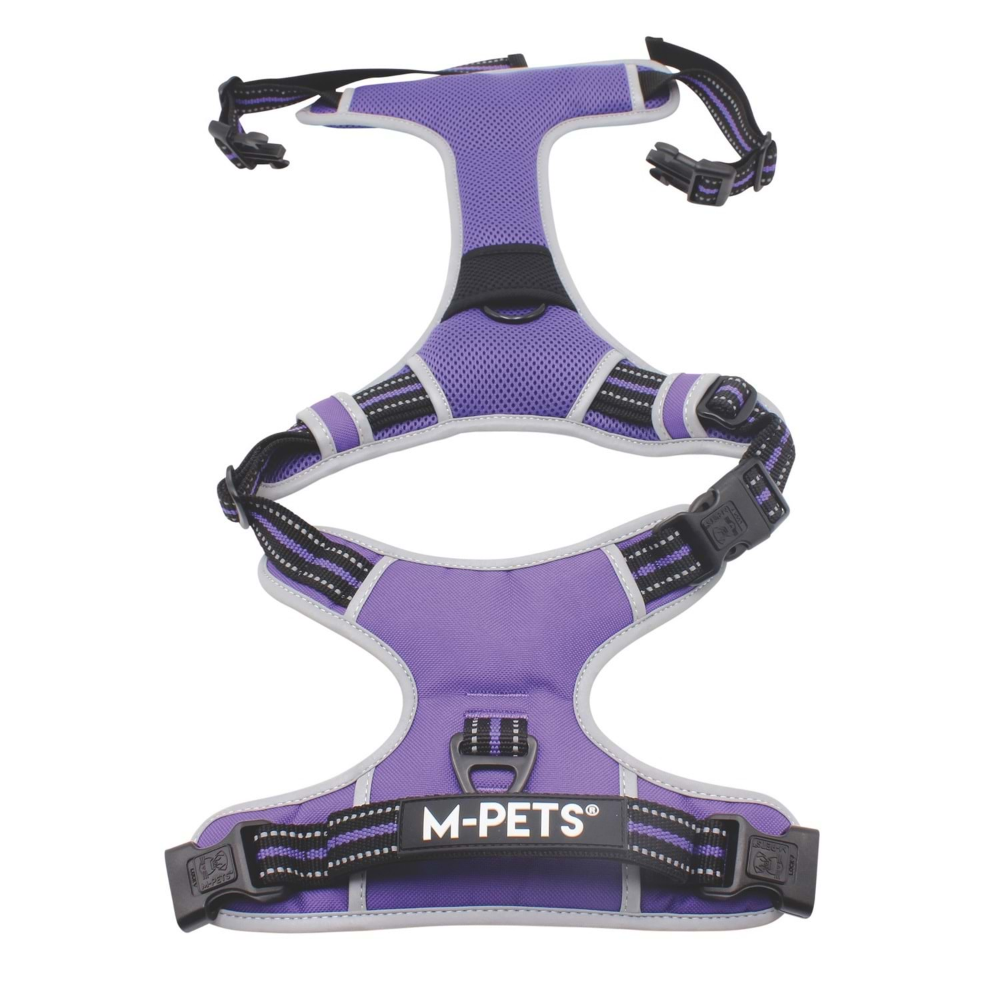 M-Pets Hıkıng Reflektörlü Soft Sırt Tasması Purple (S)