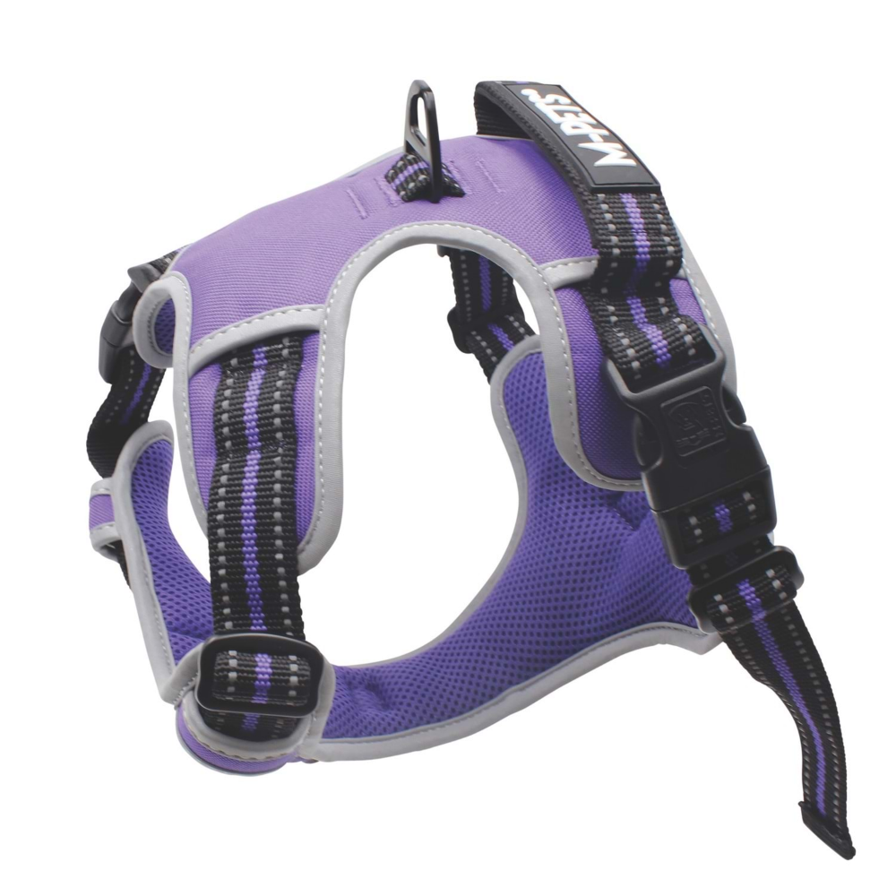 M-Pets Hıkıng Reflektörlü Soft Sırt Tasması Purple (M)