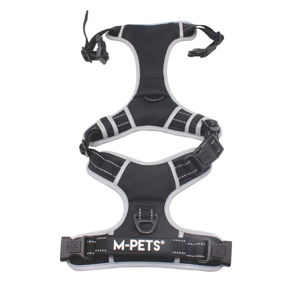 M-Pets Hıkıng Reflektörlü Soft Sırt Tasması Black (L)