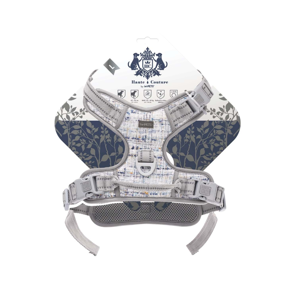 M-Pets Haute Couture Köpek Göğüs Tasması Blue (L)