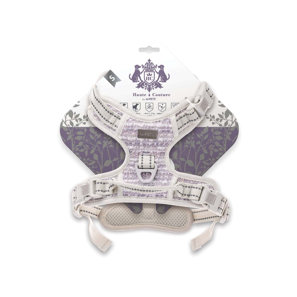 M-Pets Haute Couture Köpek Göğüs Tasması Purple (S)
