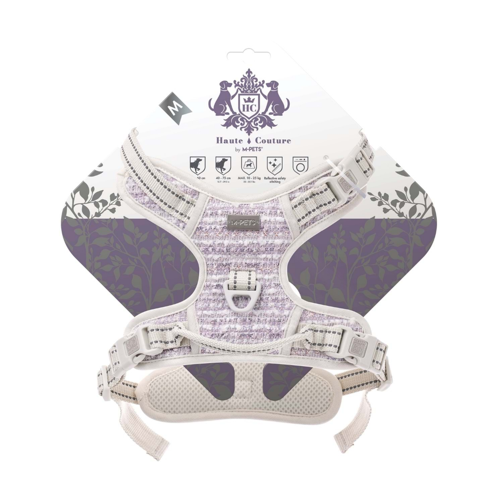 M-Pets Haute Couture Köpek Göğüs Tasması Purple (M)