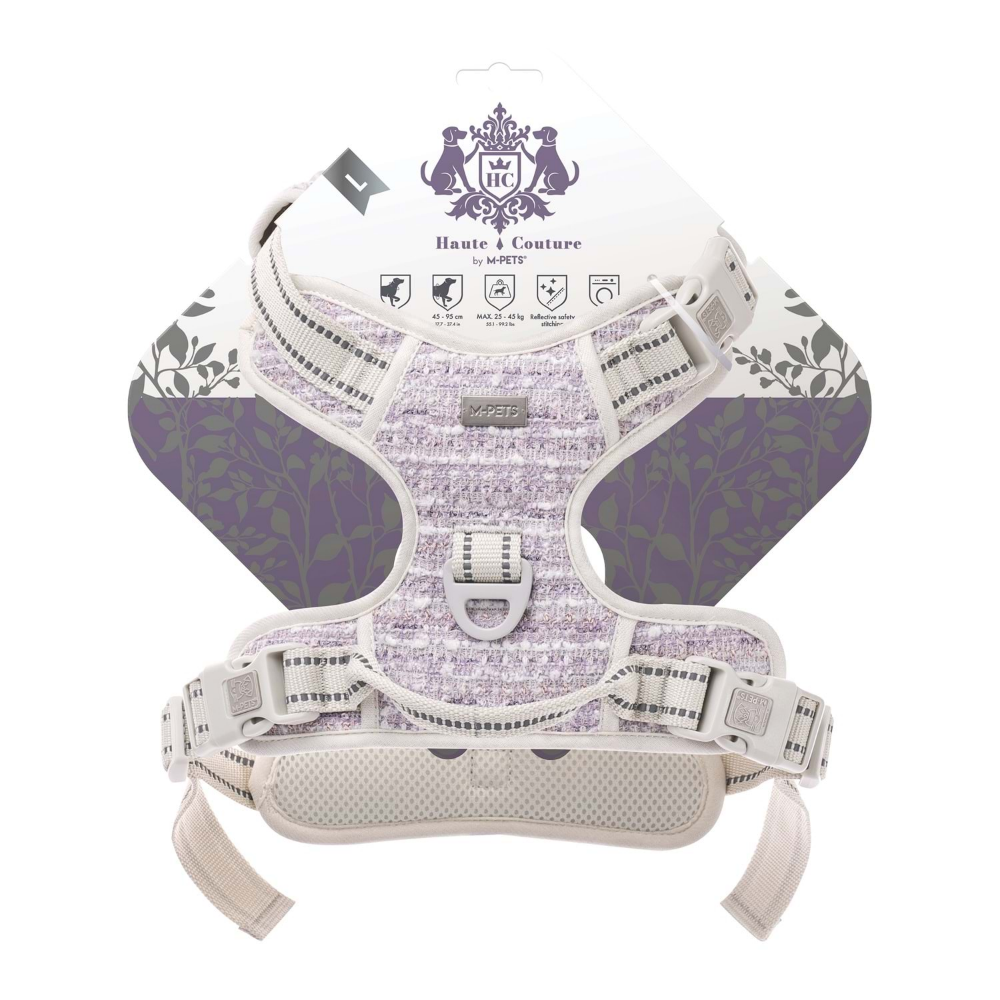 M-Pets Haute Couture Köpek Göğüs Tasması Purple (L)