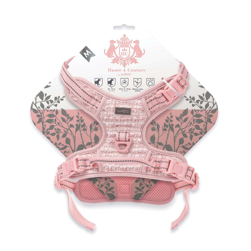 M-Pets Haute Couture Köpek Göğüs Tasması Pink (M)