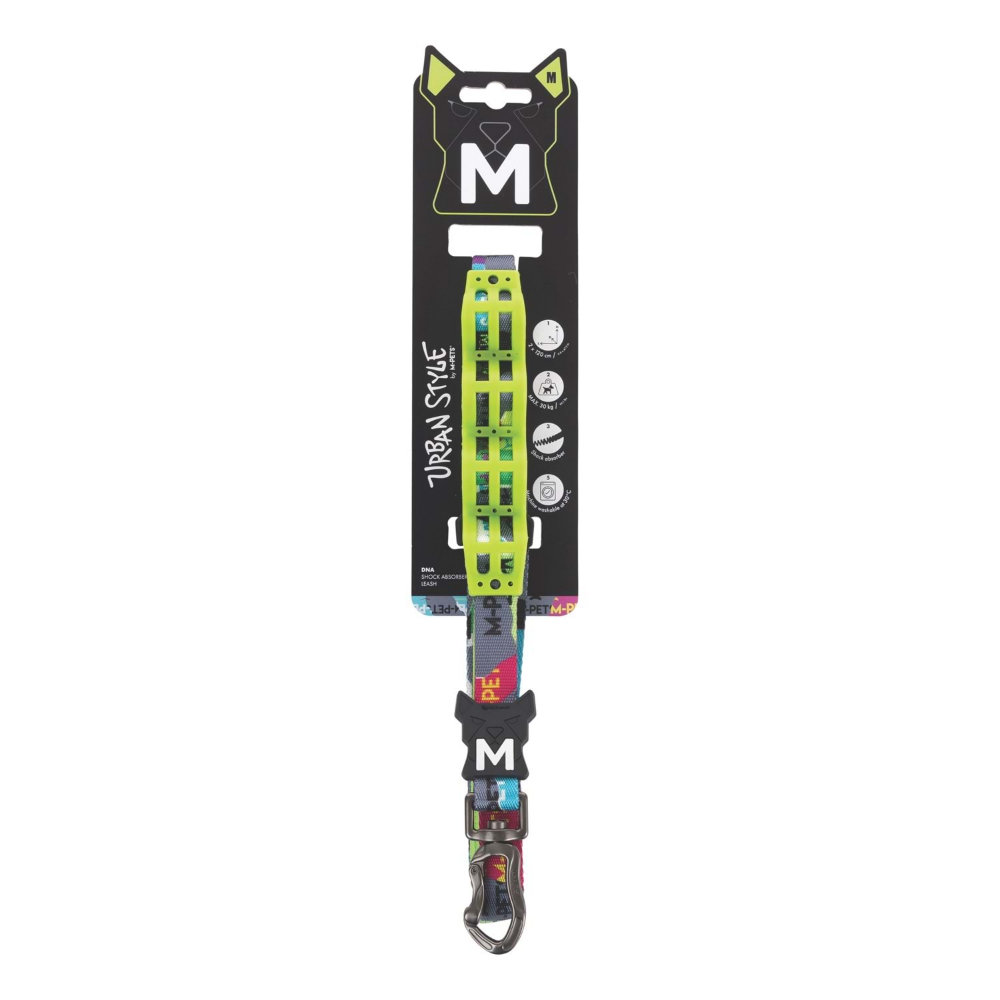M-Pets Urban Style Dna Şok Emici Gezdirme Tasma (M)
