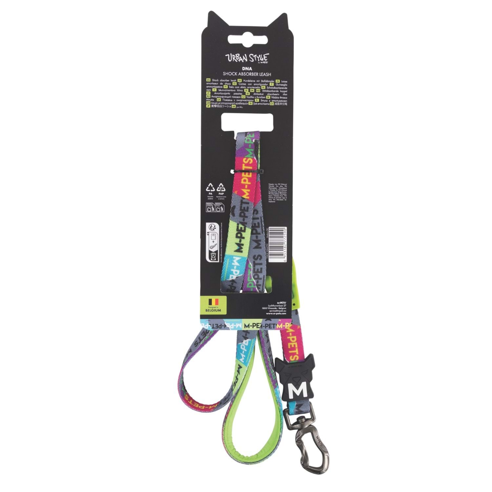 M-Pets Urban Style Dna Şok Emici Gezdirme Tasma (M)