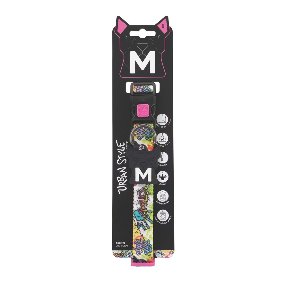 M-Pets Urban Style Graffiti Boyun Tasması (L)