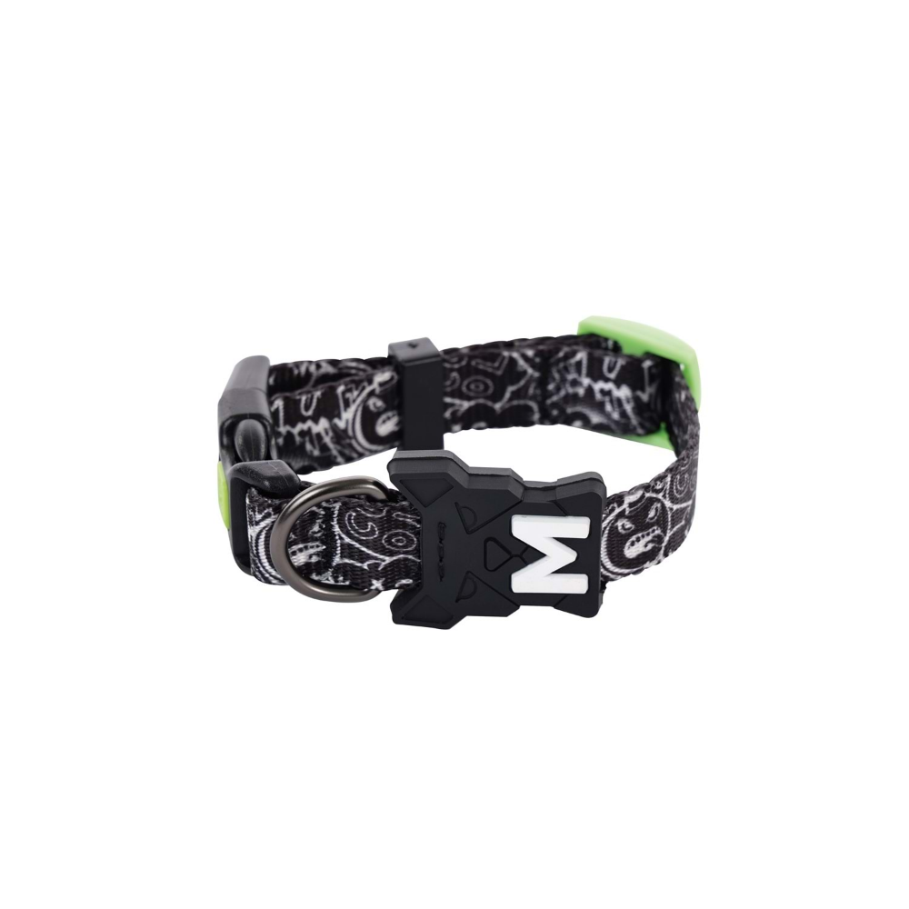 M-Pets Urban Style Freestyle Black/White Boyun Tasması (S)