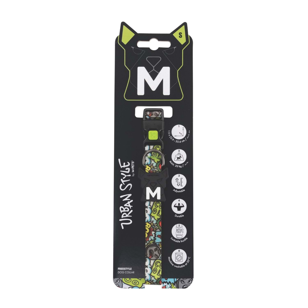 M-Pets Urban Style Freestyle Multicolor Boyun Tasması (S)