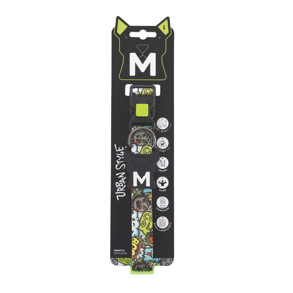 M-Pets Urban Style Freestyle Multicolor Boyun Tasması (L)