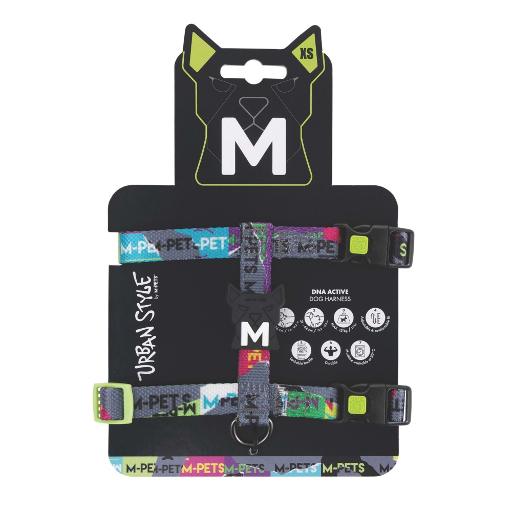 M-Pets Urban Style Dna Active Köpek Göğüs Tasması (XS)