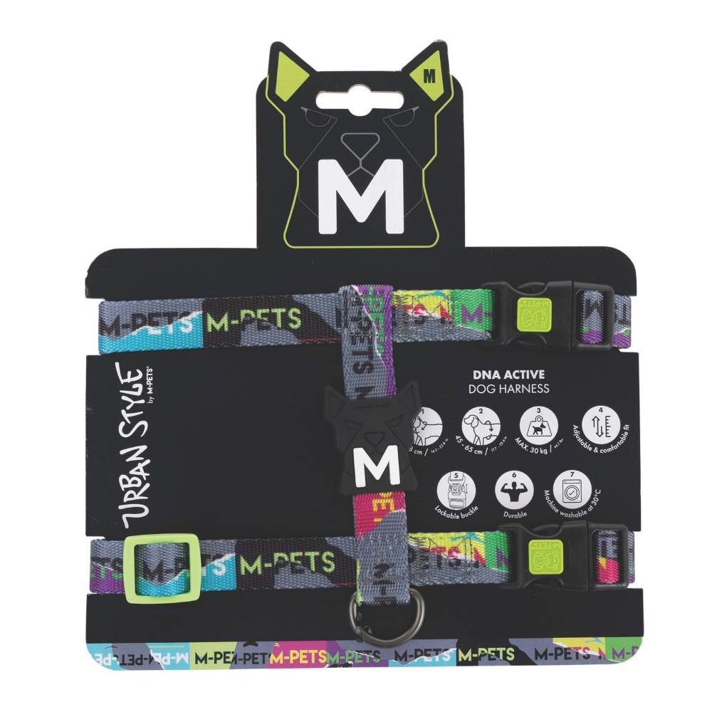 M-Pets Urban Style Dna Active Köpek Göğüs Tasması (M)