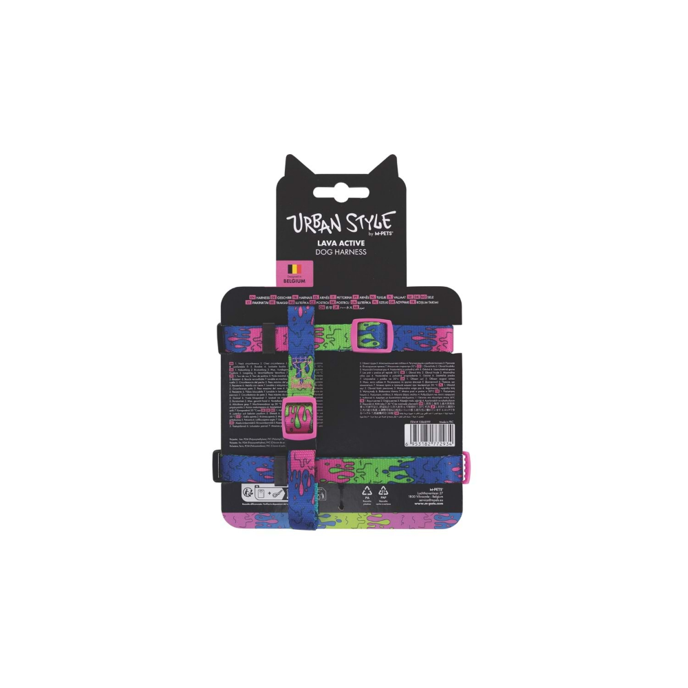 M-Pets Urban Style Lava Active Köpek Göğüs Tasması (XS)